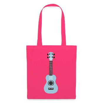 ukulélé - Sac en tissu - rose azalée - Devant