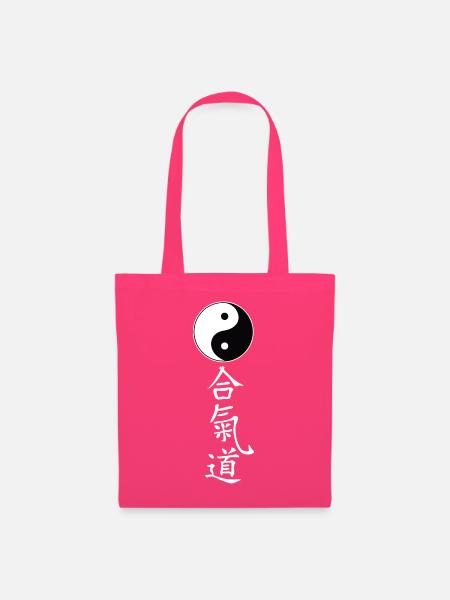 YinYang Tao mit Schriftzug Aikido - Stoffbeutel - Azalea