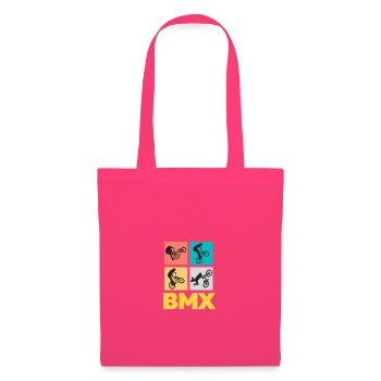 BMX - Ultimate Bike/Biker Design - Sac en tissu - rose azalée - Devant