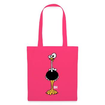 Funny Ostrich, Three Color Design - Tote Bag - azalea - Front