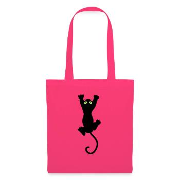 Cat fun - Sac en tissu - rose azalée - Devant