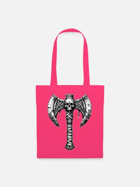 Axtwerfen Axt Totenkopf Design - Stoffbeutel - Azalea