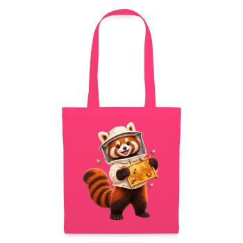 Roter Panda-Imker mit Wabenwabe - Stoffbeutel - Azalea - Vorne