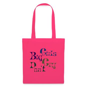 Big girls Don't Cry - Sac en tissu - rose azalée - Devant