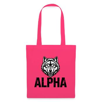 Alpha Wolf Cracked-Logo - Stoffbeutel - Azalea - Vorne