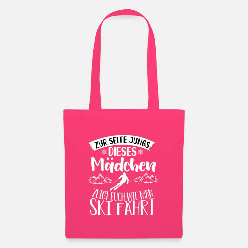 zur seite jungs dieses mädchen lehrt euch ski - Stoffbeutel - Azalea