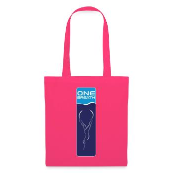 Freitauchen Emblem ONE Breath - Stoffbeutel - Azalea - Vorne