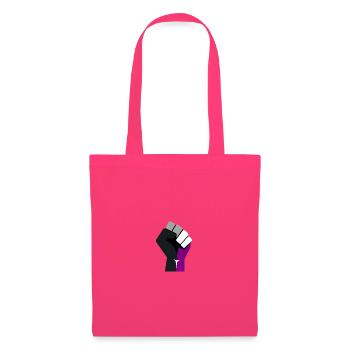 asexuell erhobene Faust - Stoffbeutel - Azalea - Vorne