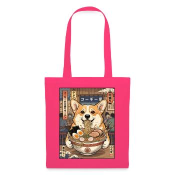 Corgi Ramen Shop Delights - Tote Bag - azalea - Front