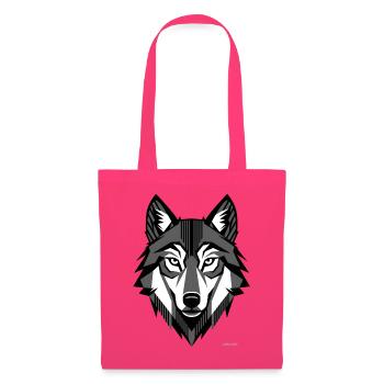 Silberwolf. - Stoffbeutel - Azalea - Vorne