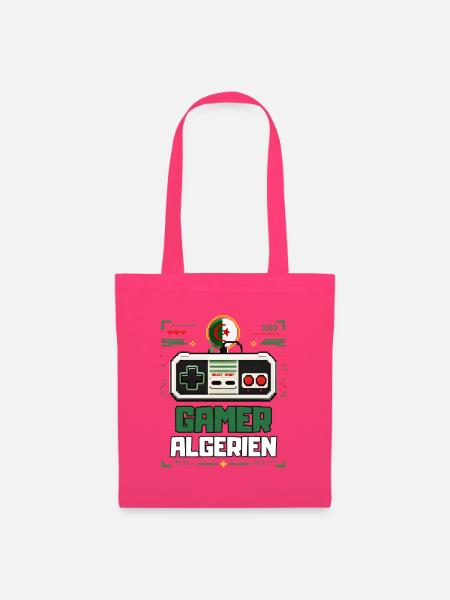 Algerische Gamer-Pixelkunst – Retro-Gaming Algerien - Stoffbeutel - Azalea