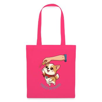 Corgi Biscuit Cheer Niedliches Hundedesign - Stoffbeutel - Azalea - Vorne