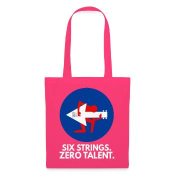Six Strings Zero Talent - Stoffbeutel - Azalea - Vorne