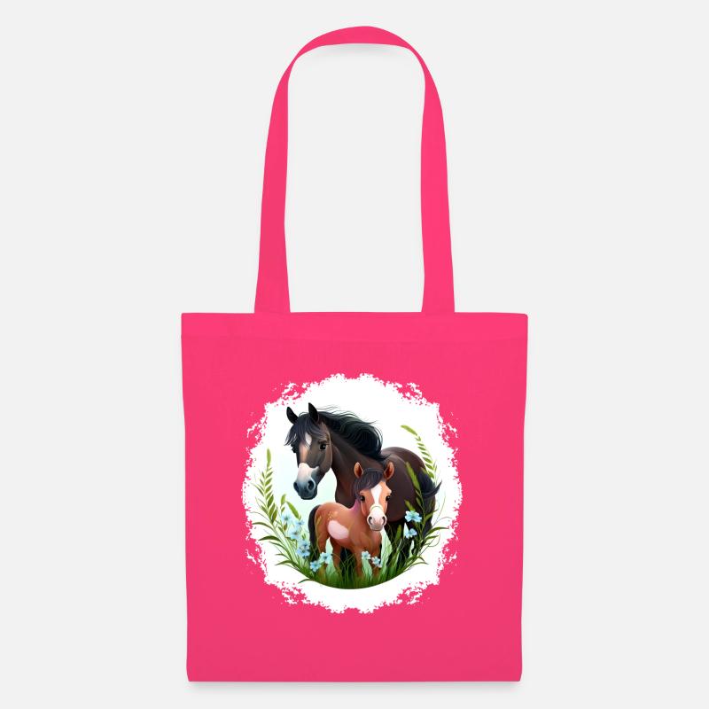 Pferdeshirt Pferd Reiten Turnier Pferde Mädchen - Stoffbeutel - Azalea