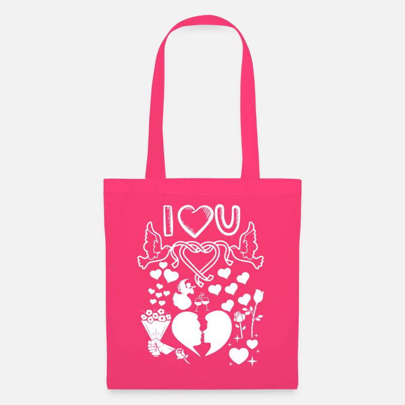 Valentinstag, Valentinstag, Valentinstag - Stoffbeutel - Azalea