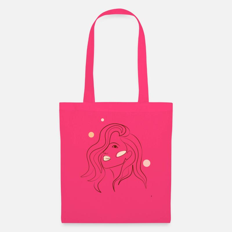 minimalistisches Design einer wunderschönen Frau - Stoffbeutel - Azalea