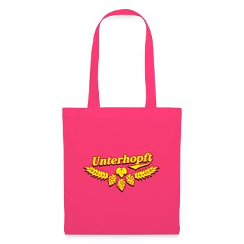 Bier T-Shirt Design Unterhopft - Stoffbeutel - Azalea - Vorne