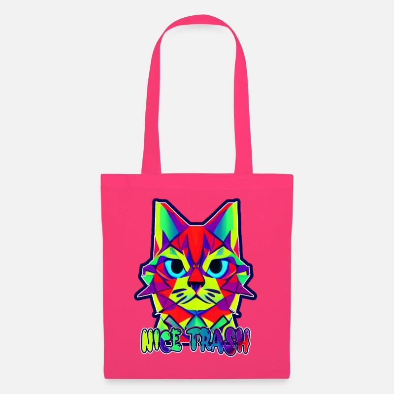 NICEmadcatTRASH - Stoffbeutel - Azalea