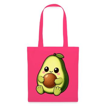 Süße Avocado Lustiger Cartoon Vegan - Stoffbeutel - Azalea - Vorne