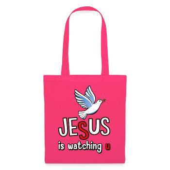 Jesus is watching u - Stoffbeutel - Azalea - Vorne