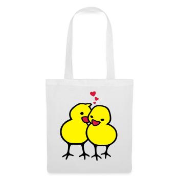 chicks in love (c) - Tote Bag - white - Front