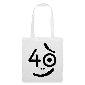 40 Jahre - so what? - Stoffbeutel - Weiß - Vorne