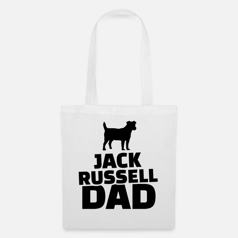 Jack Russel Dad - Stoffbeutel - Weiß