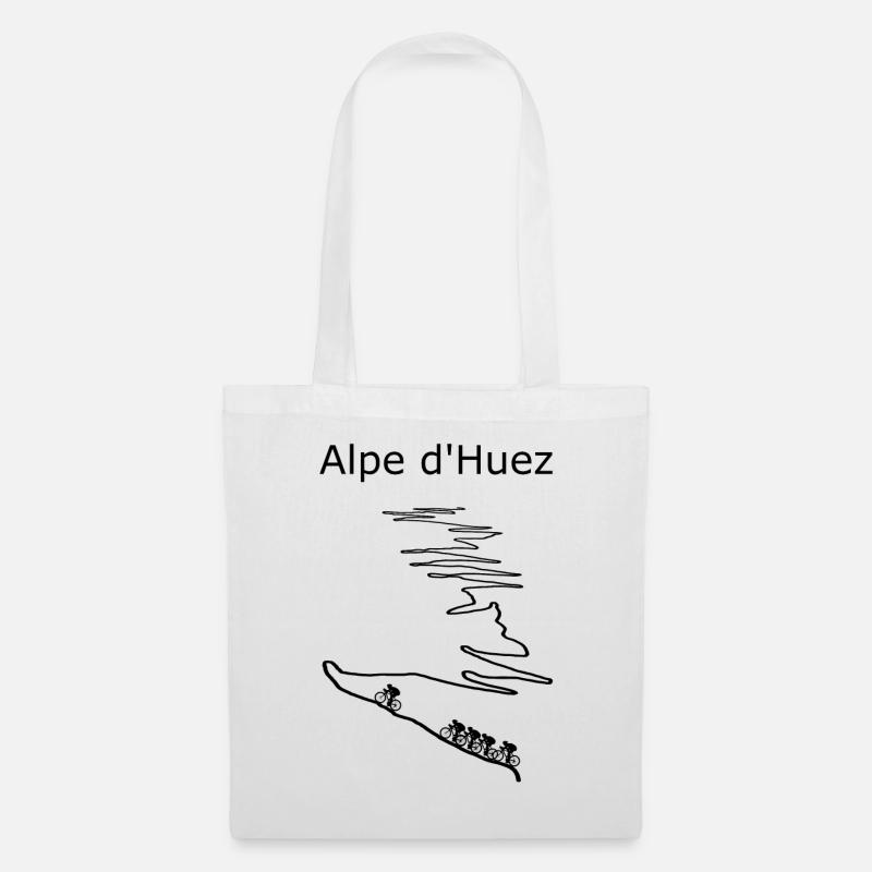 Oeil du Monte Huez avec panache de neige - Sac en tissu - blanc