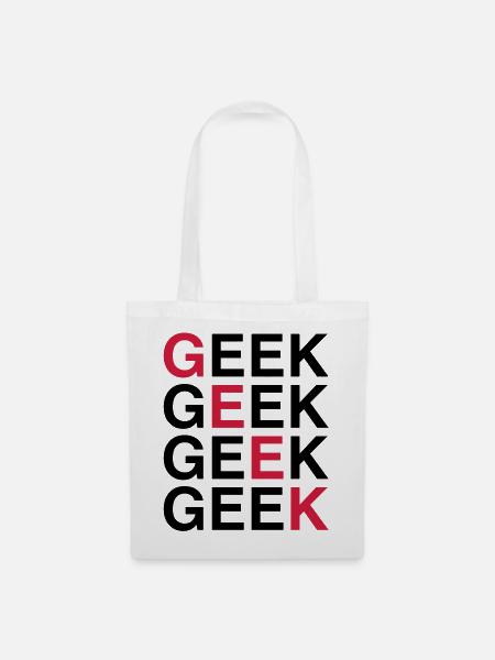 Geek! - Stoffbeutel - Weiß