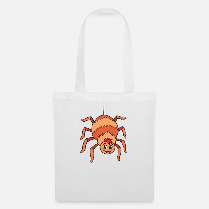 Spinne - Stoffbeutel - Weiß