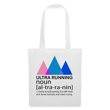 Ultra Running Running Shirt & Gift - Tote Bag - white - Front