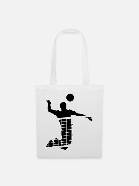 Volleyball - Stoffbeutel - Weiß