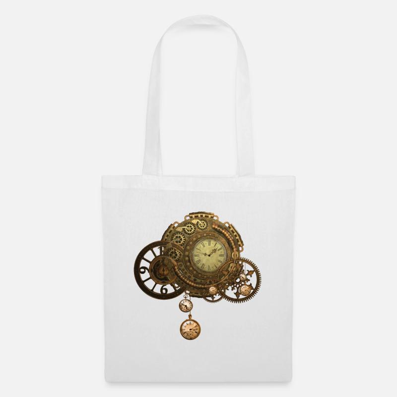 Wunderbare steampunk Design - Stoffbeutel - Weiß