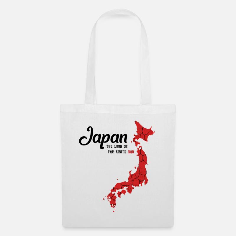 Japan Länderumriss Nihon-koku Tokio Osaka Geschenk - Stoffbeutel - Weiß