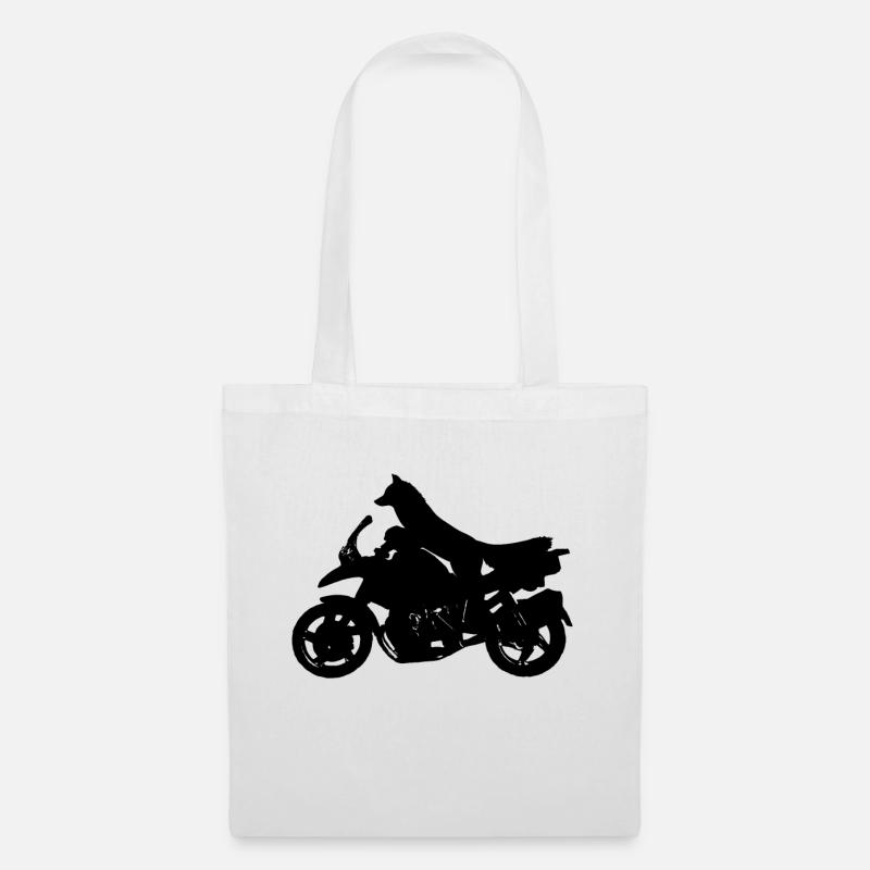 Motorrad Geschenk - Stoffbeutel - Weiß
