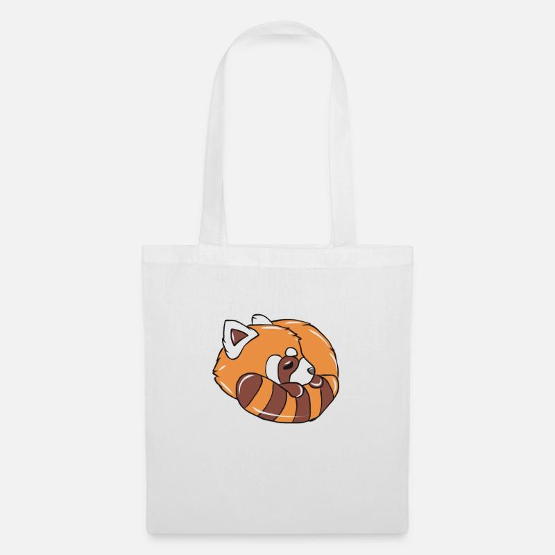 Roter Panda - Stoffbeutel - Weiß