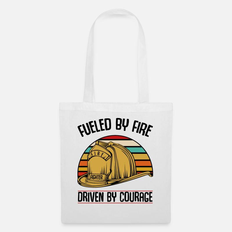 Fire Helmet Cool Statement 112 Sayings Gift - Tote Bag - white