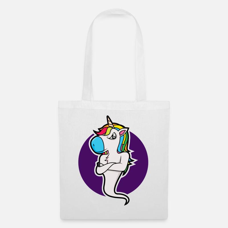 Einhorn-Zeit - Stoffbeutel - Weiß