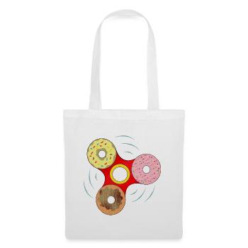 Donut Fidget Spinner Sweet Mashup - Stoffbeutel - Weiß - Vorne