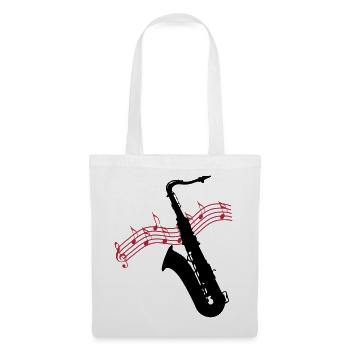 Saxophone / Jazz / Music - Tote Bag - white - Front