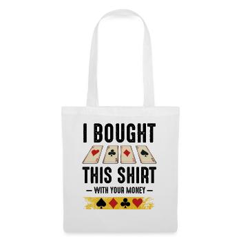 Quatre Couleurs Pattern de Rows de Cartes - Sac en tissu - blanc - Devant