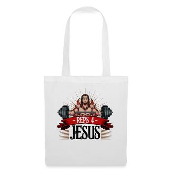 Reps 4 Jesus Strength Training - Tote Bag - white - Front