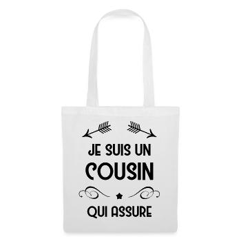 Cousin - Cousine - Famille - Naissance - Bébé - Tote Bag - white - Front