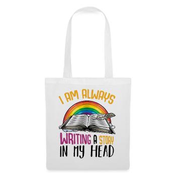 I always write a story - Tote Bag - white - Front