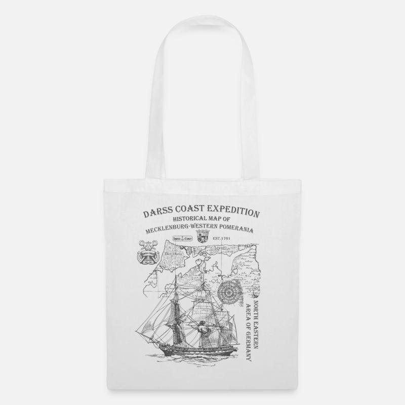 Darss Coast Expedition - historical - Tote Bag - white