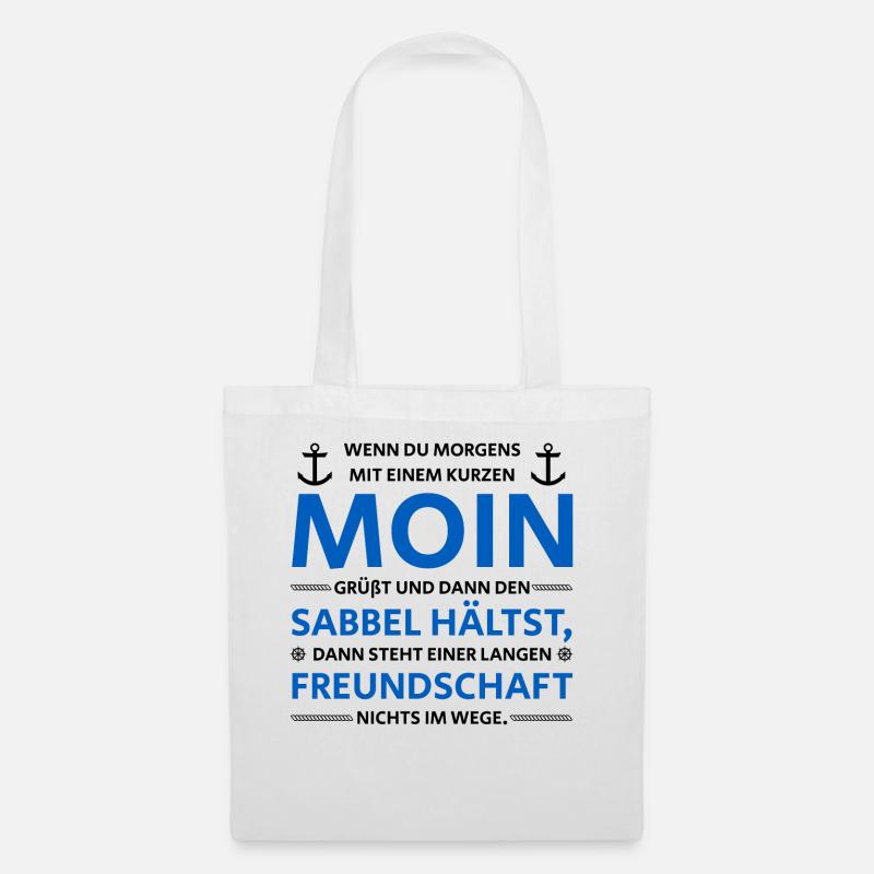 MOIN NORDDEUTSCHE FREUNDSCHAFT - Stoffbeutel - Weiß