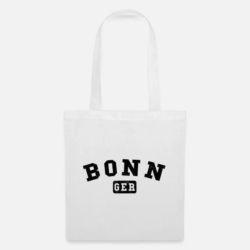 Bonn GER – Vintage Städte-Design - Stoffbeutel - Weiß