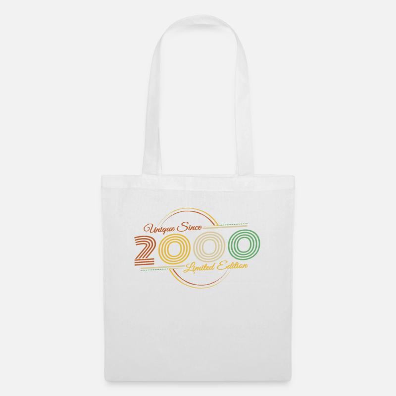 2000 Geburtstag Retro Unique Since 2000 - Stoffbeutel - Weiß