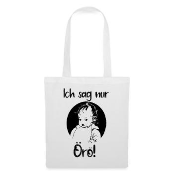Örö Babysprache lustiger spruch werdende Eltern - Stoffbeutel - Weiß - Vorne