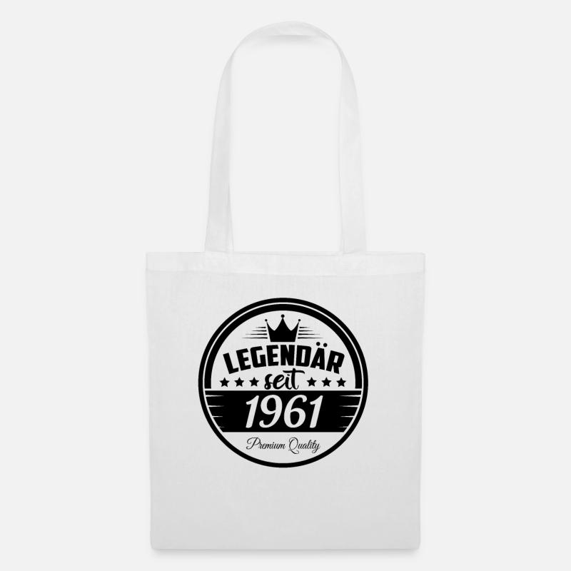 Legendär seit 1961 Geburtstag - Stoffbeutel - Weiß